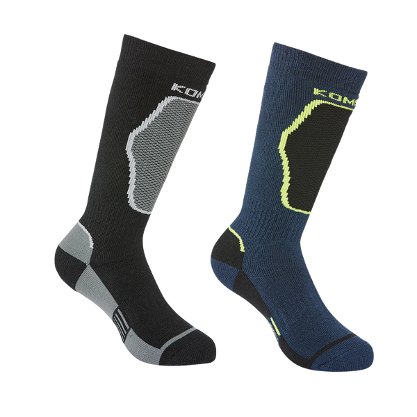 Kombi The Brave Mid-Weight Ski Socks Twin-Pack - Junior 6-14
