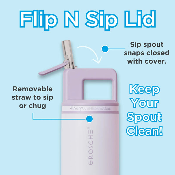 Grosche Alpine 20oz Insulated Flip 'N Sip Water Bottle 🇨🇦