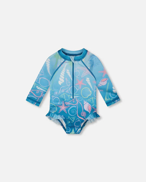 Deux par Deux UPF 50+ One-Piece Swimsuit with Sleeves 🇨🇦