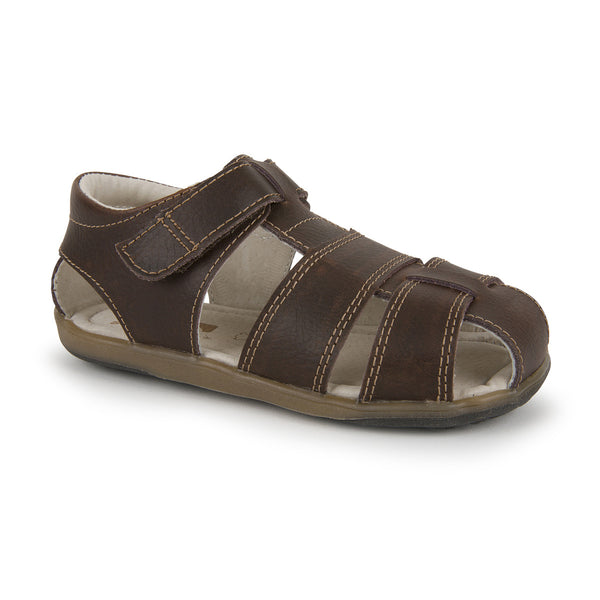 See Kai Run Jude Brown Leather Sandals