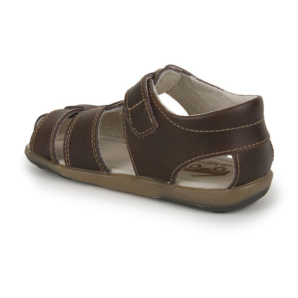 See Kai Run Jude Brown Leather Sandals