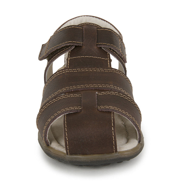 See Kai Run Jude Brown Leather Sandals