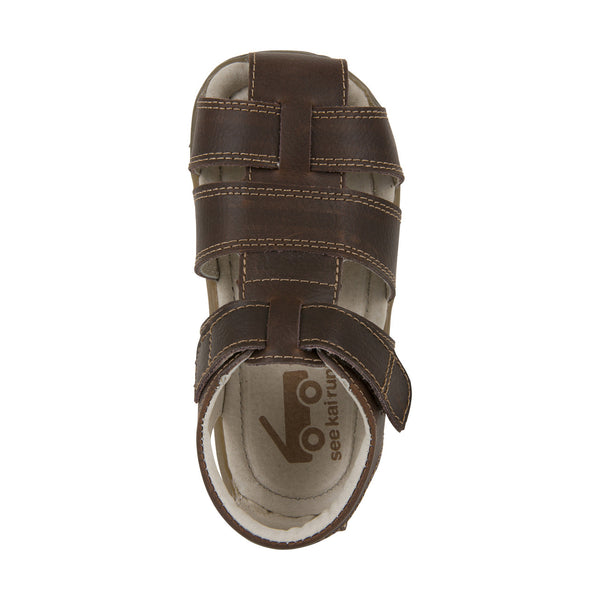 See Kai Run Jude Brown Leather Sandals