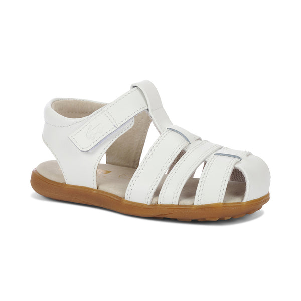 See Kai Run Gloria White Leather Sandals