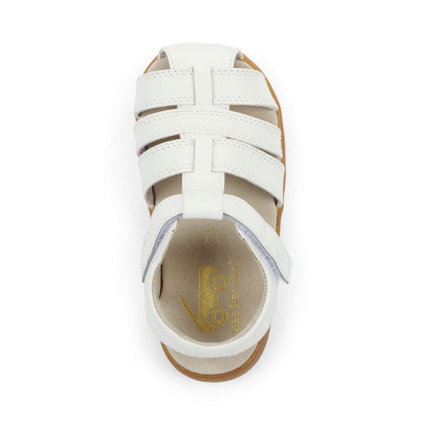 See Kai Run Gloria White Leather Sandals
