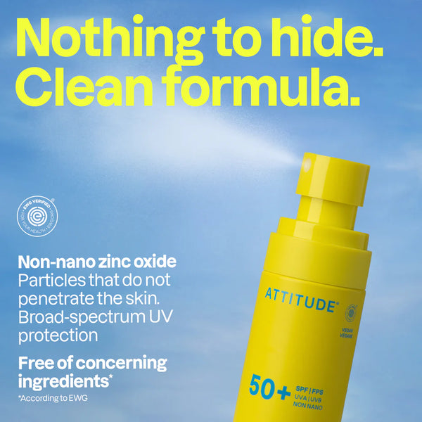 Attitude Sunly Mineral Sunscreen Spray SPF50 🇨🇦