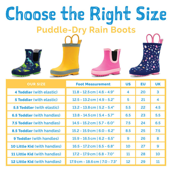 Jan & Jul Puddle-Dry Natural Rubber Rain Boots 🇨🇦
