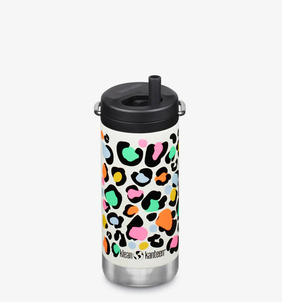 Klean Kanteen Insulated 12oz Water Bottle with Twist Straw Cap