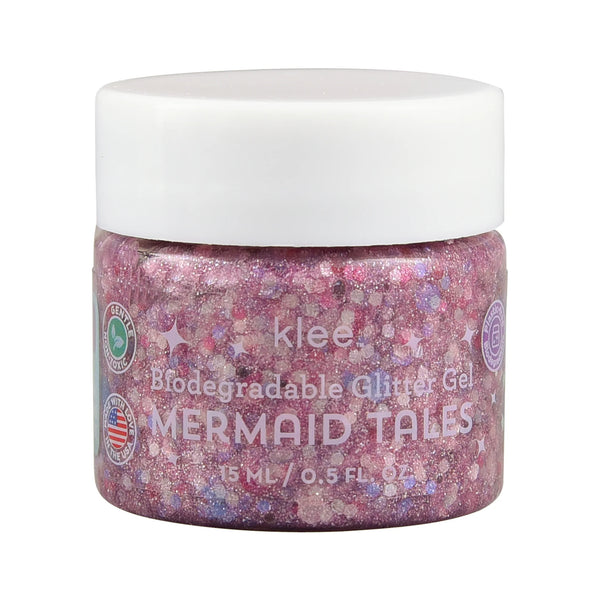 Klee Naturals Kids 7-Piece Deluxe Makeup Kits with Bio-Glitter