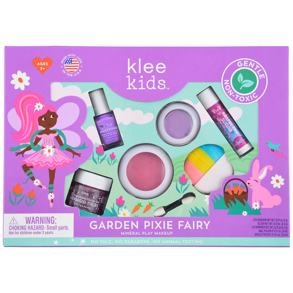 Klee Naturals Kids 7-Piece Deluxe Makeup Kits with Bio-Glitter