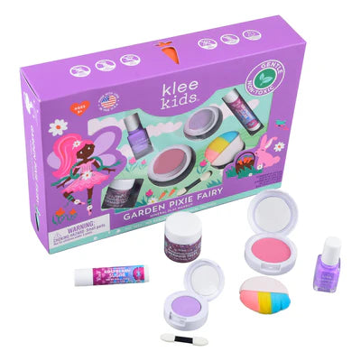 Klee Naturals Kids 7-Piece Deluxe Makeup Kits with Bio-Glitter