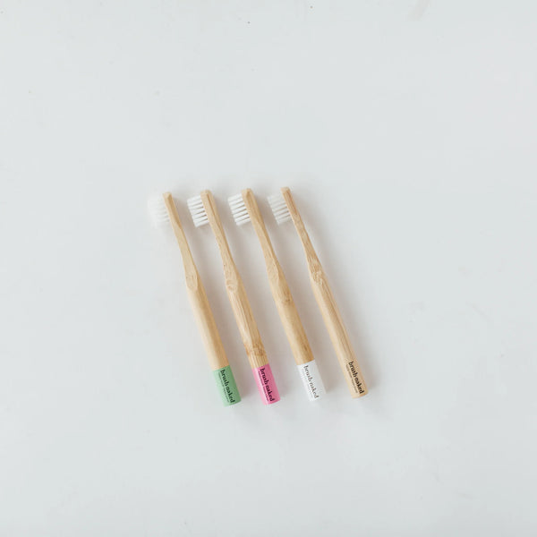 Brush Naked Kids Bamboo Toothbrushes - 4 Pack  🇨🇦