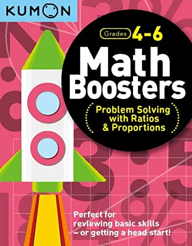 Kumon Math Boosters Workbooks Grades 1-8