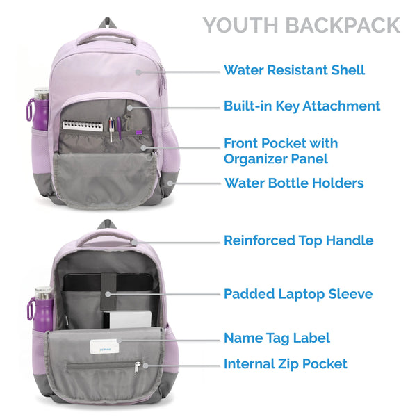 Jan & Jul Youth Water Resistant Backpacks - 17L 🇨🇦