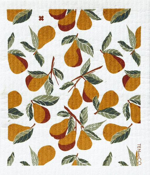 Ten and Co. Swedish Sponge Cloths - 5 Pack Winter Fruit