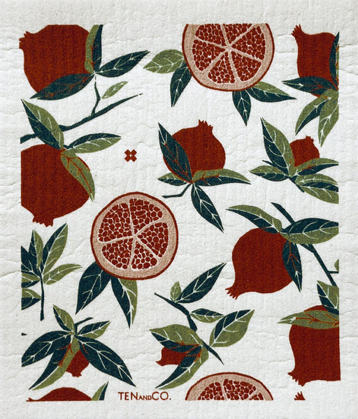 Ten and Co. Swedish Sponge Cloths - 5 Pack Winter Fruit