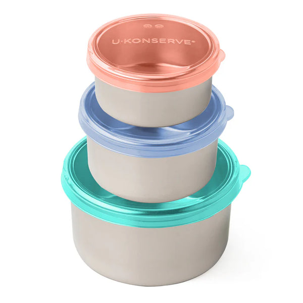U-Konserve Stainless Steel Round Containers - Set of 3