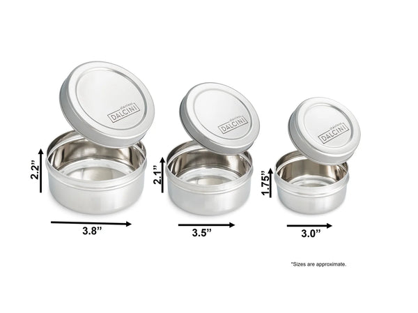 Dalcini Stainless Steel Round Snack Trio 🇨🇦
