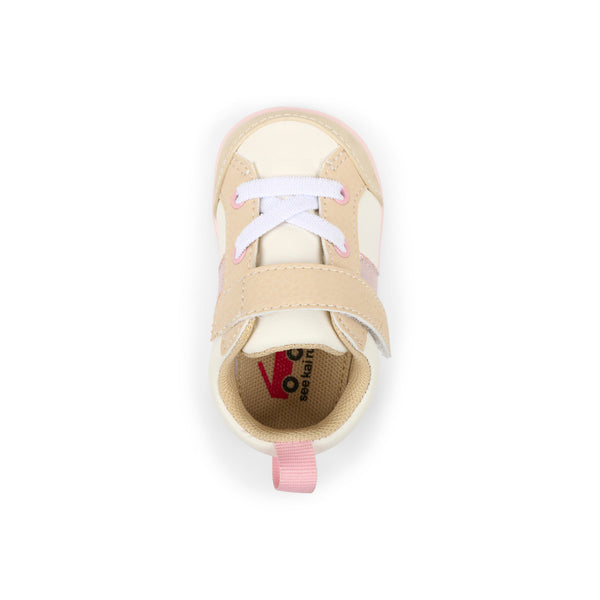 See Kai Run Connor Mini Leather First Walker Sneakers