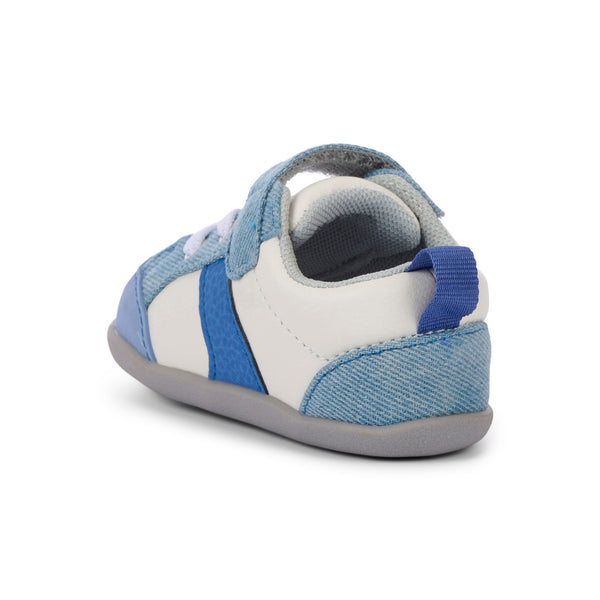 See Kai Run Connor Mini Leather First Walker Sneakers