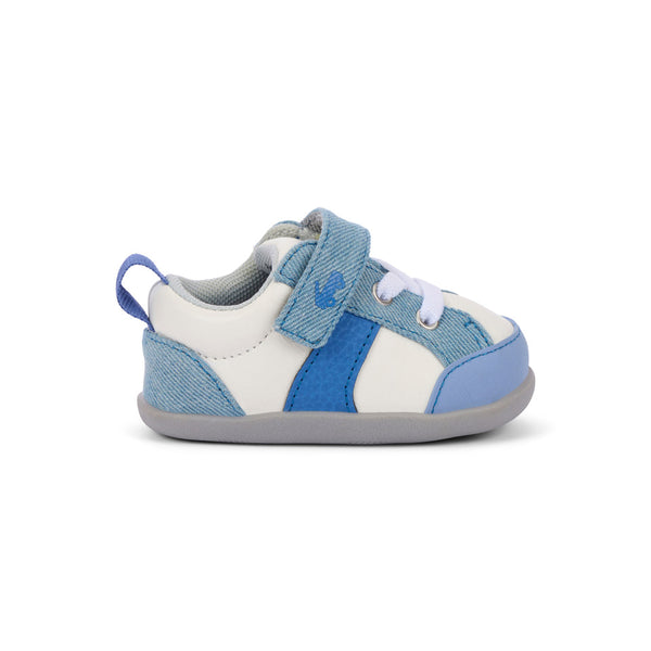 See Kai Run Connor Mini Leather First Walker Sneakers