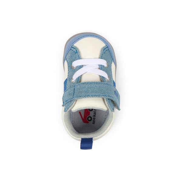 See Kai Run Connor Mini Leather First Walker Sneakers