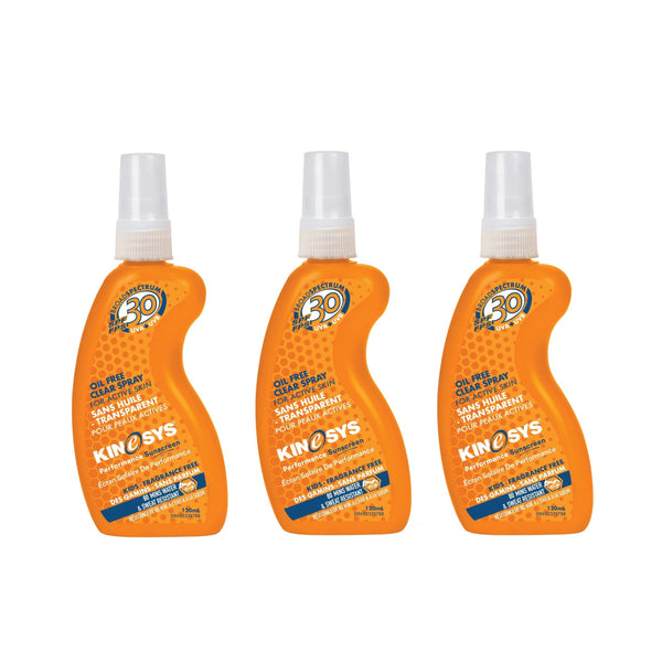 Kinesys SPF 30 KIDS Unscented Spray Sunscreen (3-Pack)