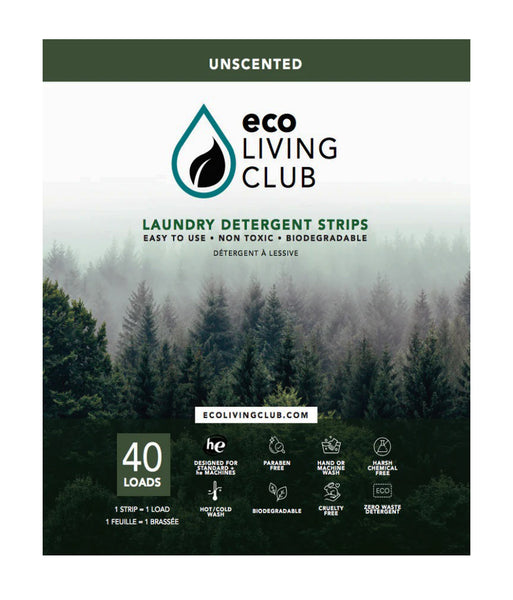 Eco Living Club Laundry Detergent Strips - 40+ Loads