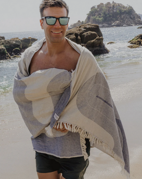 Tofino Towel Co. - The Wave Beach Towel - Granite