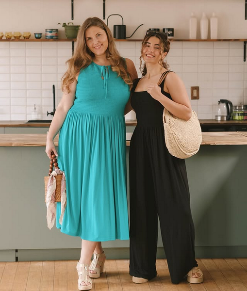 Smash + Tess Charlotte Smocked Midi-Dress