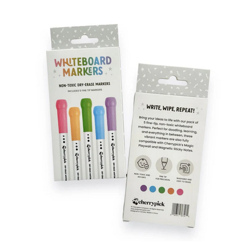 Magic Playwall White Board Dry Erase Markers - 5pc Set 🇨🇦