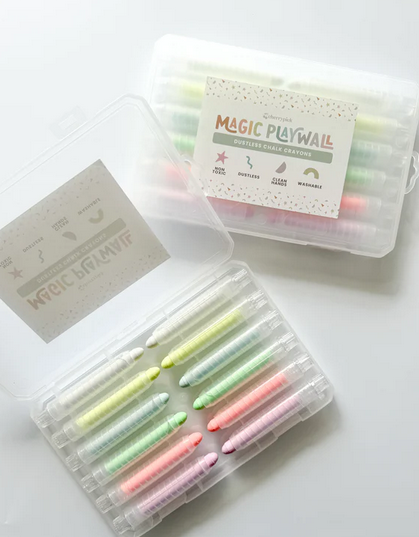 Magic Playwall Dustless Chalk Crayons - 12pc Set 🇨🇦