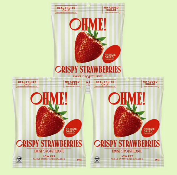 OHME Freeze Dried Fruit Snack Size - Carton of 8 🇨🇦