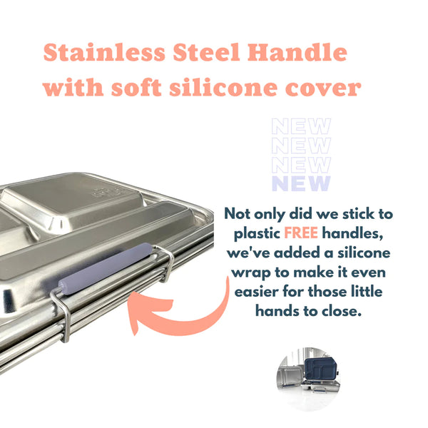 The Good Kiind - The Explorer 2.0 Leak-Resistant Stainless Steel and Silicone Bento Box