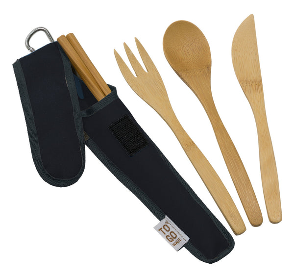 To Go Ware Bamboo Cutlery Sets - Kids & Adults