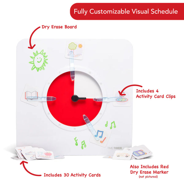 Time Timer Original 8" with Visual Scheduler