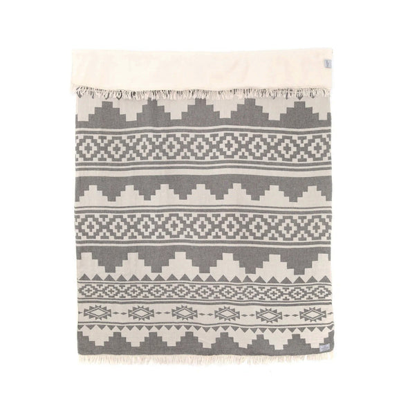 Tofino Towel Co. - The Beachcomber Fleece Lined Throw (Granite)