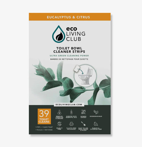 Eco Living Club Toilet Bowl Cleaner Strips - 39+ Cleans