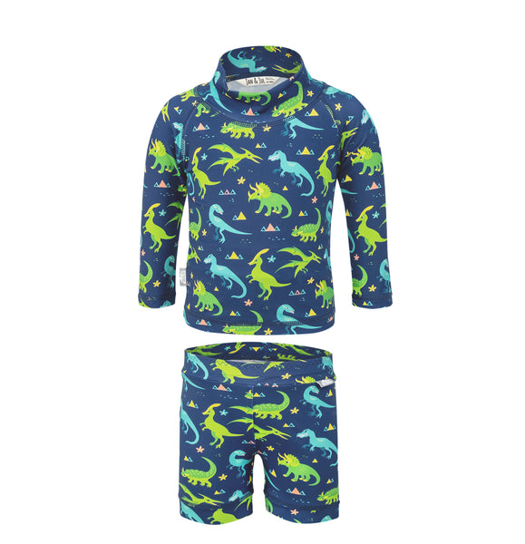 Jan & Jul UV Rashguard Set - Dinoland