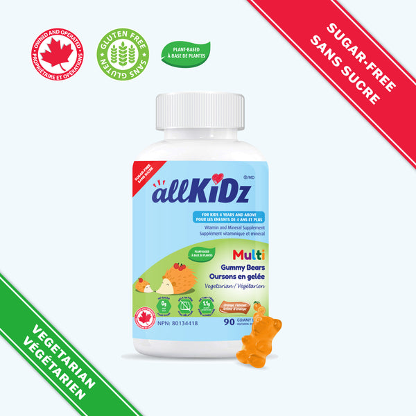 allKiDz Multi Vitamin (Vegetarian & Sugar-Free) Gummies  🇨🇦