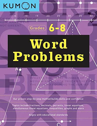 Kumon Math Boosters Workbooks Grades 1-8