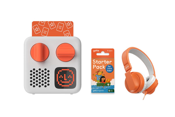 Yoto Mini + Starter Card Pack + Headphones