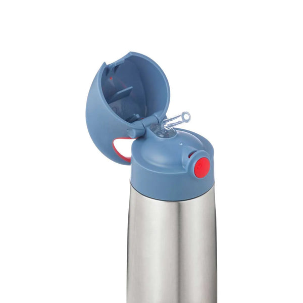 b.box Insulated Straw Cap Stainless Steel Water Bottle - 500ml