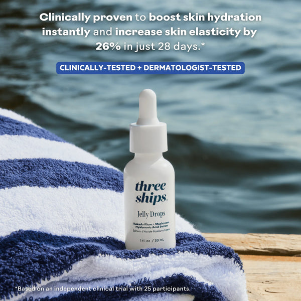 Three Ships Jelly Drops Kakadu Plum + Mushroom Hyaluronic Acid Serum - HYDRATING 🇨🇦