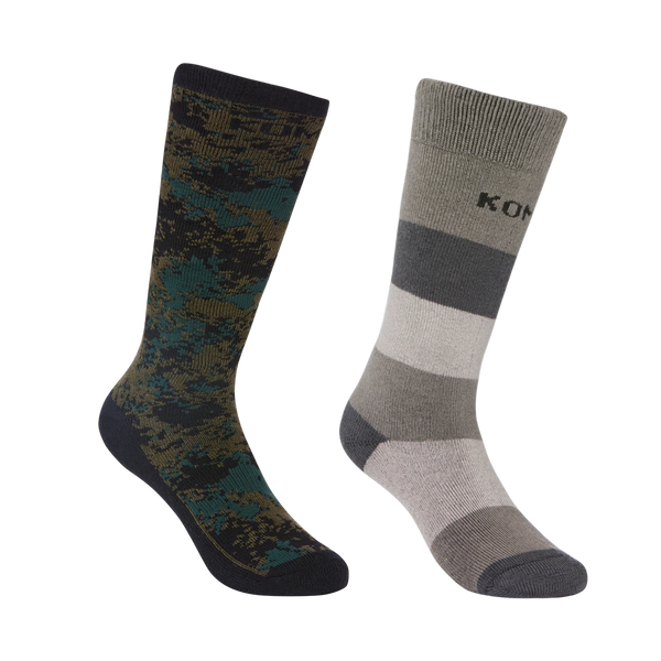 Kombi Rumble Ski Socks Twin-Pack - Children & Junior 2-14 🇨🇦