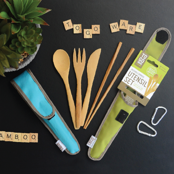 To Go Ware Bamboo Cutlery Sets - Kids & Adults