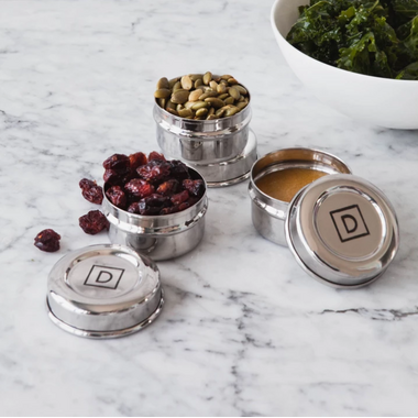 Dalcini Stainless Steel Condiment Containers - Set of 3 🇨🇦