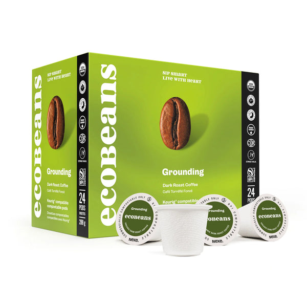 ecoBeans Organic Compostible Keurig Coffee Pods - 24 Pods 🇨🇦
