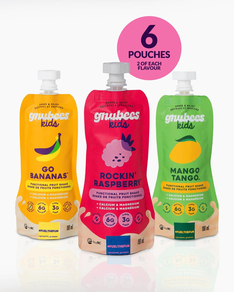 Gnubees Kids Fruit Shakes - 6 Pack Variety
