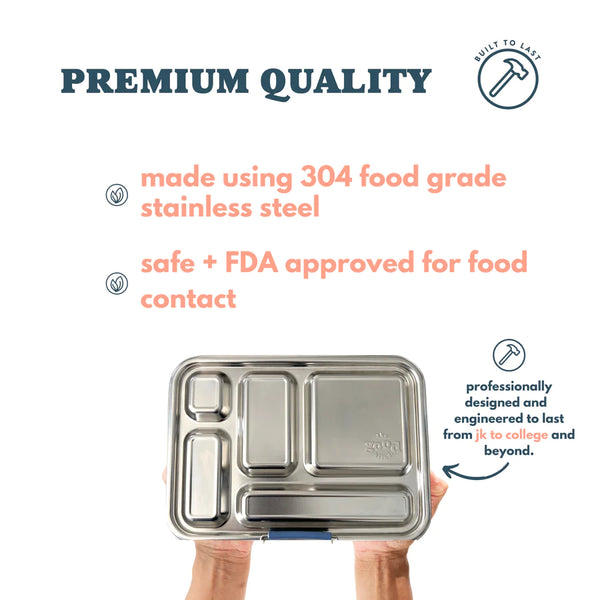 The Good Kiind - The Explorer 2.0 Leak-Resistant Stainless Steel and Silicone Bento Box